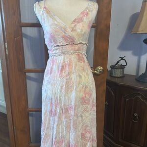 Vici Pink and Orange Sleeveless Maxi Dress for Weddings